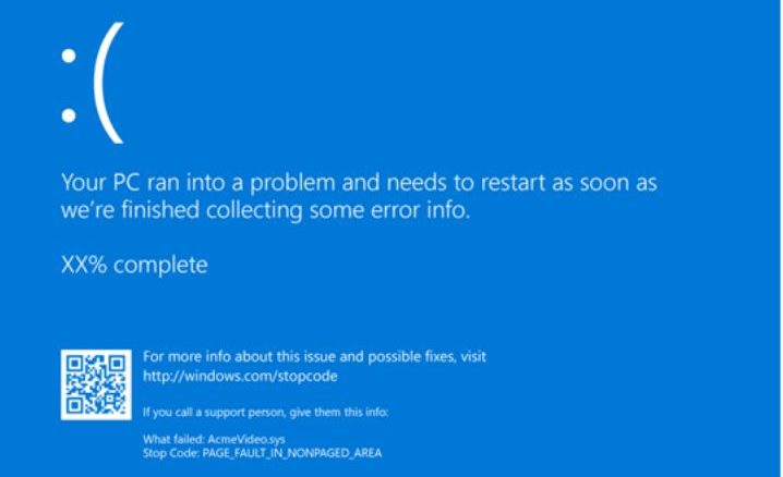 Appunti sulla risoluzione di un blue screen